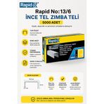 Rapid No:13/6 İnce Tel Zımba Teli 5000 Adet