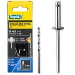 Rapid Perçin 4X14 mm Paslanmaz Matkap Ucu