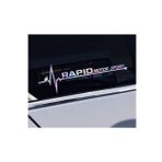 Rapid Yan Cam Sticker Oto Kapı 20 Cm X 7 Cm Hologram c88