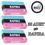 Rapira Panpa Tıraş Bıçağı, 30 Adet, 3 Paket x 10 Bıçak, Rus Jileti