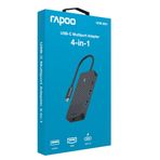 Rapoo 11409 UCM-2001 4 in 1 USB-C Çoklu HDMI Adaptör