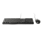 Rapoo 19205 NX1820 Siyah Model,USB Türkçe Klavye ile Optik Mouse Kablolu Set