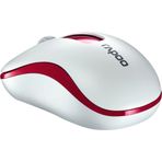 Rapoo M10 Plus Beyaz Kırmızı Kablosuz Optik Mouse