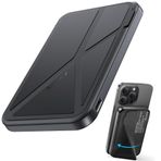 RAPTIC 2024 Yeni Yükseltme 5000mAh Manyetik Taşınabilir Şarj Cihazı Güç Bankası Standı ve USB-C Kablosu, Hızlı Şarj İnce Kompakt Kablosuz Pil Paketi iPhone 16 Pro Max/15/14/13/12, Siyah