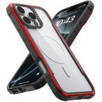 RAPTIC iPhone 16 Pro için Kalkan Manyetik Kılıf, MagSafe ile Uyumlu, [2024 için Yakalama Düğmesi Darbeye Dayanıklı Şeffaf Kılıf], Askeri Sınıf 13FT Düşme Testi, Dayanıklı Alüminyum Çerçeve, 6,3 inç,