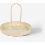 Rarart Concept Bej Metal Takı Organizer - Yuvarlak Aksesuar Ve Makyaj Standı - Candy