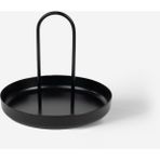 Rarart Concept Siyah Metal Takı Organizer - Yuvarlak Aksesuar Ve Makyaj Standı - Candy