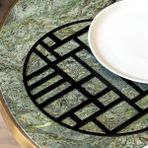 Rarart Posavasos Tabak Altlığı, Dekoratif Supla - Siyah