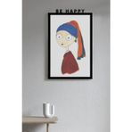 Rarartbe Happy Metal Poster - Dekoratif Metal Duvar Tablosu - 40X63 Cm