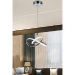 Rarossa Bonna Modern Tekli Gri Sarkıt LED Beyaz Power Ledli Salon Mutfak Oda Hol Ledli Avize - 1