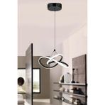 Rarossa Bonna Modern Tekli Siyah Sarkıt LED Beyaz Power Ledli Salon Mutfak Oda Hol Ledli Avize - 1