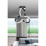 Rarossa Clover Siyah Tekli Plafonyer LED Günışığı Ultra Ledli Salon Mutfak Oda Hol Ledli Avize - 1