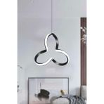 Rarossa Clover Siyah Tekli Sarkıt LED Gün Işığı Ultra Ledli Salon Mutfak Oda Hol Ledli Avize - 1