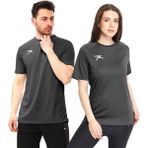 Raru Antrasit Velox T-Shirt Erkek Cinsiyetli Günlük Kullanım İçin Nefes Alabilir Kumaş