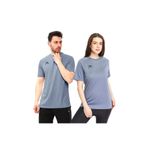 raru Erkek Kısa Kollu Teknik Kumaşlı T-shirt Velox Gri