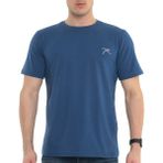 Raru Erkek Pamuk T-Shirt Gravıs Indigo - İndigo