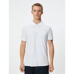 Raru Erkek Polo Yaka T-Shirt - Beyaz - M