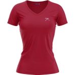 Raru Kadın %100 Pamuk T-Shirt Mulıer Bordo Melanj - 2XL