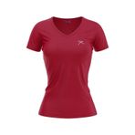 Raru Kadın %100 Pamuk T-Shirt Mulıer Bordo Melanj