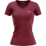 Raru Kadın %100 Pamuk T-Shirt Mulıer Bordo - XL