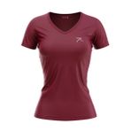 Raru Kadın %100 Pamuk T-Shirt Mulıer Bordo