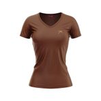 Raru Kadın %100 Pamuk T-Shirt Mulıer Kahverengi