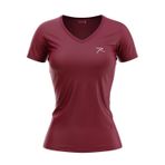 Raru Kadın%100 Pamuk T-Shirt MULIER BORDO BORDO XL