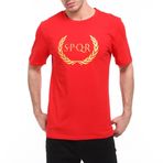 RARU S.P.Q.R Erkek%100 Pamuk T-Shirt ARES KIRMIZI KIRMIZI L