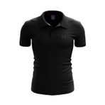 RARU SPQR Erkek Polo T-Shirt SANCTUS SİYAH SİYAH M