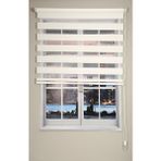 Rasa Perde Kemik Beyazı Düz Bambu Zebra 130x270 cm Stor Perde