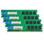 Rasala'nın DDR2 800 PC2-6400 8GB DDR2 Kiti (4x2GB) DDR2-800 Udimm 2GB DDR2 Rama 2RX8 1.8V CL6 Non-ECC Arabelleksiz Masaüstü RAM Bellek Modülleri