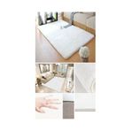 Raschel Carpet Beyaz Lüks Raschel Kaymaz Taban Peluş Halı Yolluk Beyaz