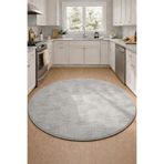 Raschel Carpet Premium Yuvarlak Yıkanabilir Leke Tutmaz Emboss Bohem Mutfak Halısı Özel Seri Kaymaz Taban Halı