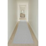 Raschel Carpet Yaprak Açık Gri Emboss Premium Seri Yeni Nesil Kaymaz Taban Jel Taban Halı Yolluk Antre Hol