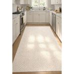 Raschel Carpet Yıkanabilir Leke Tutmaz Moopy Krem Dekoratif Mutfak Halısı Kaymaz Taban Halı MUTFAK_LP1003A_KREM