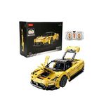 Rastar 1:8 Işıklı Maserati Mc20 Usb Şarjlı Uzaktan Kumandalı 3457 Parça 14+ Yaş Model Araba Yapım Seti - Sarı