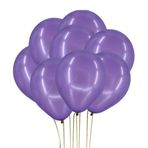 Rasyonel Metalik Balon Mor - 15 adet