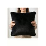 Ratemo Mobilya Premium Siyah Peluş Kırlent Kılıfı 45X45 Cm – Yumuşak Dokulu, Şık Ve Modern