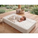 Ratemo Mobilya Ratemo Lüx Ortopedik Bebek Yatağı | 70X140X20 cm | Ekstra Kalın Konfor Pedli & Full Destek - 140 x 70 cm - Beyaz