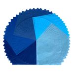 RATREE 888 50 Yaprak 15 x 15 cm Kare Origami Kağıt Sanatları, Katlanır El Sanatı, Dekorasyon Kağıdı, Kendin Yap El Sanatları, Düğün için Kare Katlanır Kağıt (Okyanus Mavisi Tonu)
