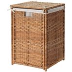 Rattan Çamaşır Sepeti 80 Litre MeridyenDukkan Naturel Kirli Çamaşır Sepeti