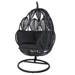 Rattan hamak salıncak sandalye standlı bahçe balkon kapalı dış mekan mobilyaları için