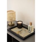 Rattan Hazeran Tepsi Siyah Dikdörtgen %100 Doğal Hazeran M016
