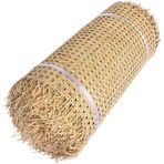 Rattan Örgü, Açık Örgü Önceden Dokuma Kamış Kanvas, Kendin Yap için Doğal Altıgen Kumaş, Sandalye ve Dolap Yenileme, Mobilya Tamiri ve Ev Dekorasyonu