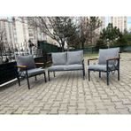 Rattano Garden Çay Seti Minder Kılıfı Mobilya fiyata dahil değildir. - 10 cm - Antrasit - Beyaz