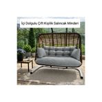 Rattano Garden İÇi Dolgulu Çift Kişilik Salıncak Minderi