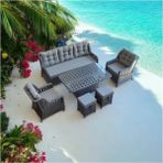 Rattano Garden Rattan Bahçe Mobilyası - Gümüş