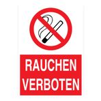 Rauchen Verboten Uyarı Tabelası - 70x100 Alüminyum Kompozit Panel - SİG30