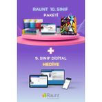 Raunt 9. Sınıf Dijital + 10. Sınıf (13 Kitap Cep Web) Yapay Zekalı Çalışma Planlı Ders Destek Seti