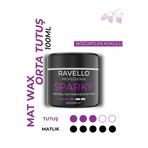 RAVELLO Sparky Mat Wax 100ml – Orta Tutuş & Mat Bitiriş, Böğürtlen Kokulu Erkek Saç Şekillendirici
